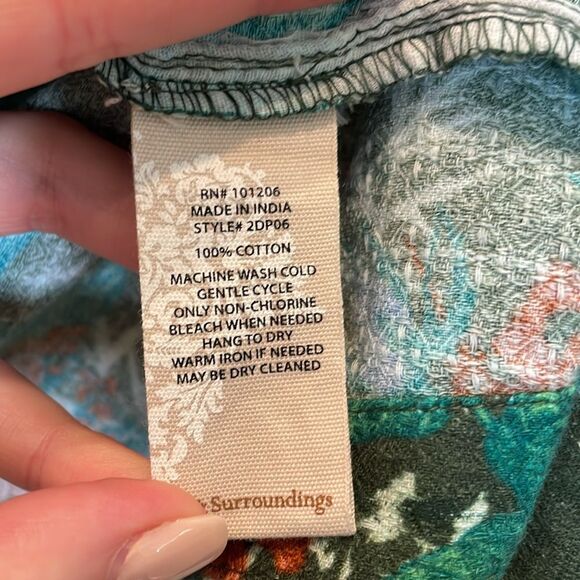 Soft Surroundings Cottage Garden Topper Open Front Cardigan XS - Picture 7 of 9